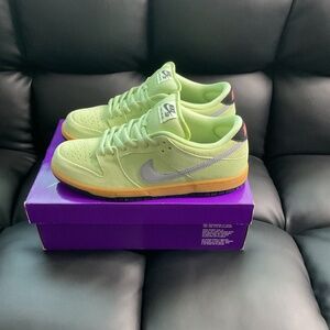 Nike SB Dunk Low Pro PRM "Verdugo Mountain" Lime Green Skate Shoes